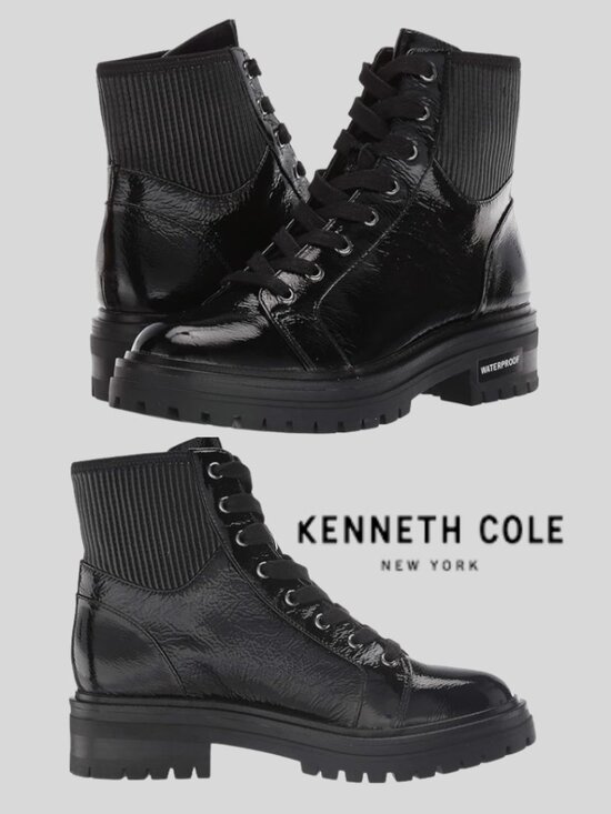 Kenneth Cole New York Shoes - Kenneth Cole NY Rhode Light Lace Up Lug Sole Boots NIB Sz 9.5
